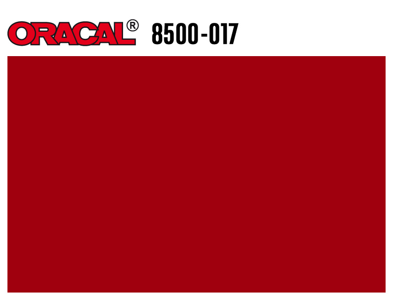 VINILO ORACAL 8500SG-017 ROJO ROLLO 1,26X50