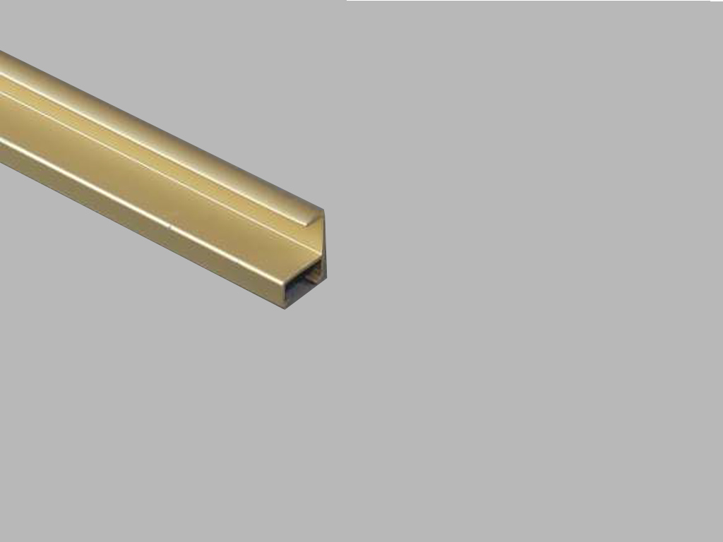 PERFIL ENMARCADO ESTANDAR 10MM ORO MATE 3 M (paq. 10 ud.)