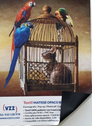 [400001000934] TEXTIL MATISSE 260GR OPACO BLACKBACK SUBLATUV FR. 1,60x100 M